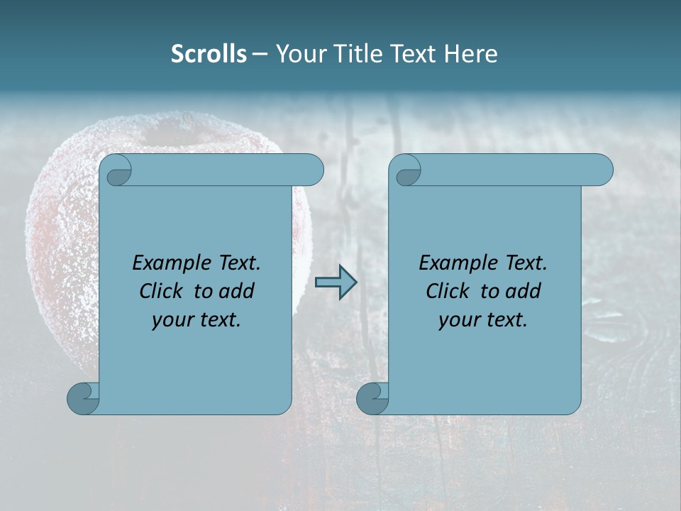 Food Powdered Shape PowerPoint Template