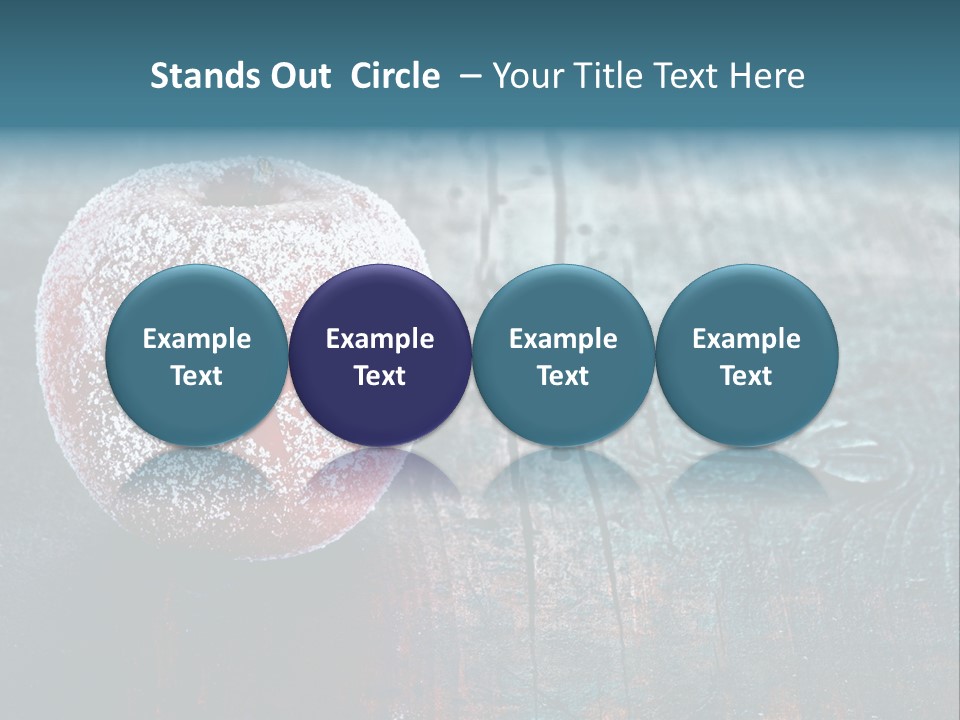 Food Powdered Shape PowerPoint Template