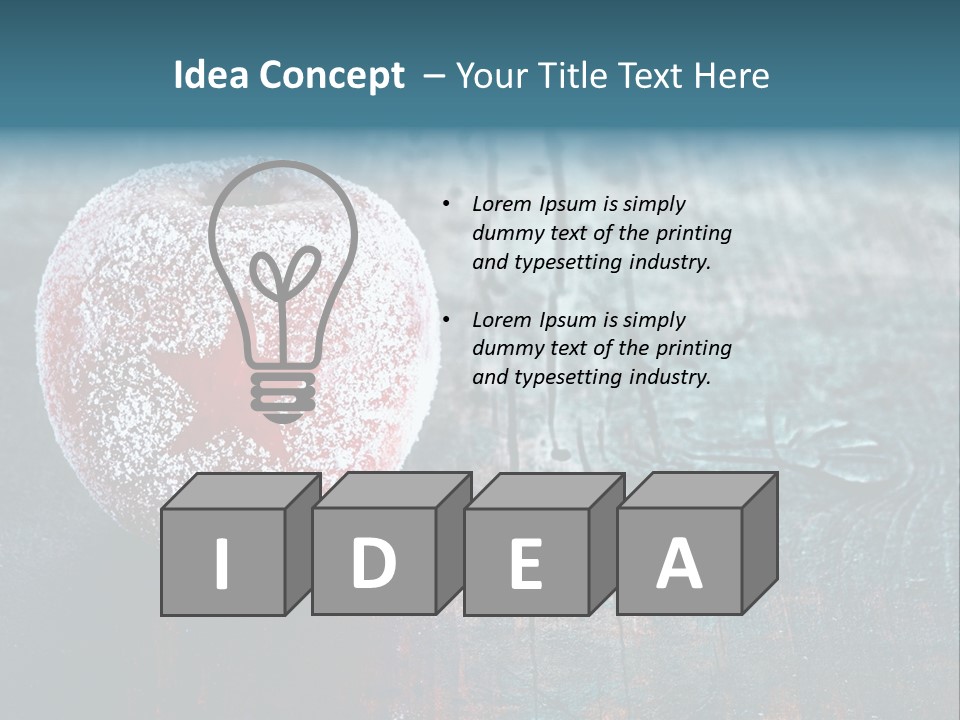 Food Powdered Shape PowerPoint Template