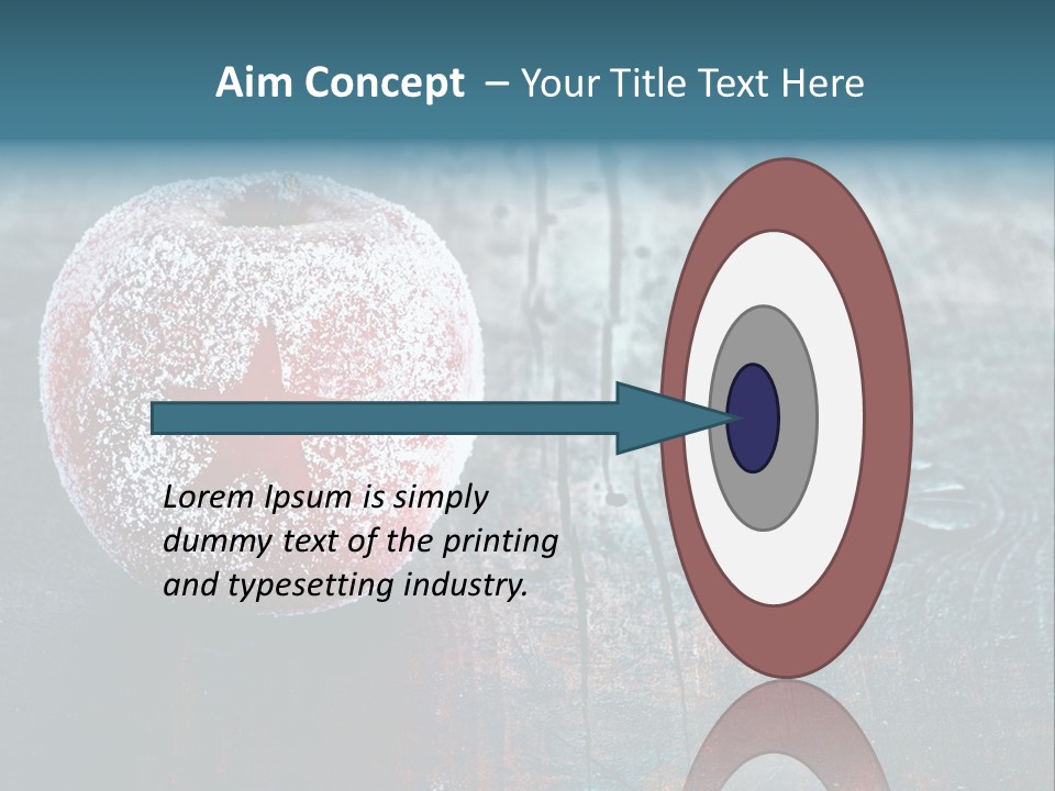 Food Powdered Shape PowerPoint Template