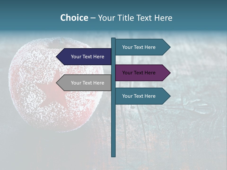 Food Powdered Shape PowerPoint Template