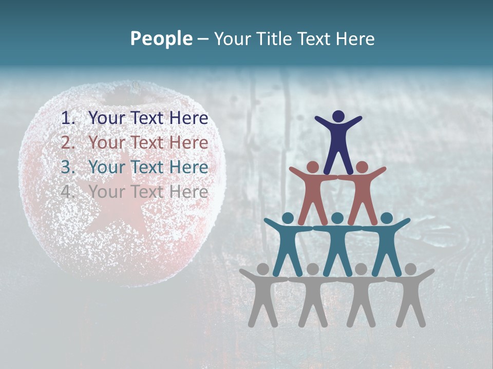 Food Powdered Shape PowerPoint Template