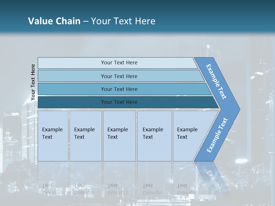 A City At Night Powerpoint Presentation Template PowerPoint Template