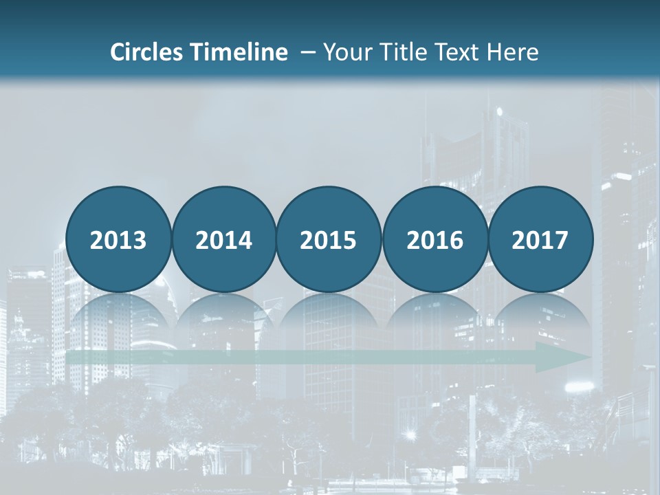 A City At Night Powerpoint Presentation Template PowerPoint Template