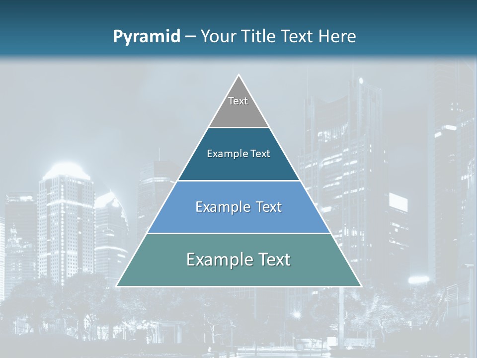 A City At Night Powerpoint Presentation Template PowerPoint Template