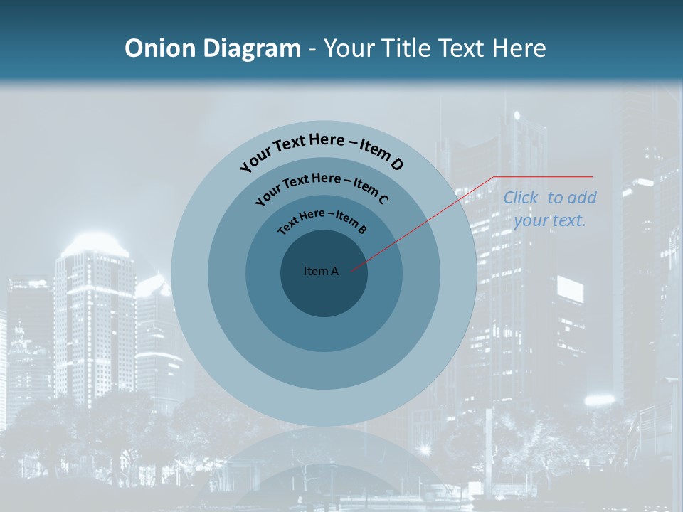 A City At Night Powerpoint Presentation Template PowerPoint Template