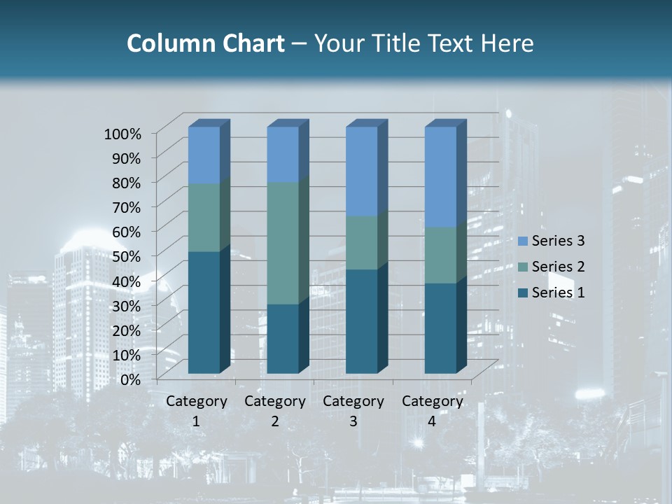 A City At Night Powerpoint Presentation Template PowerPoint Template
