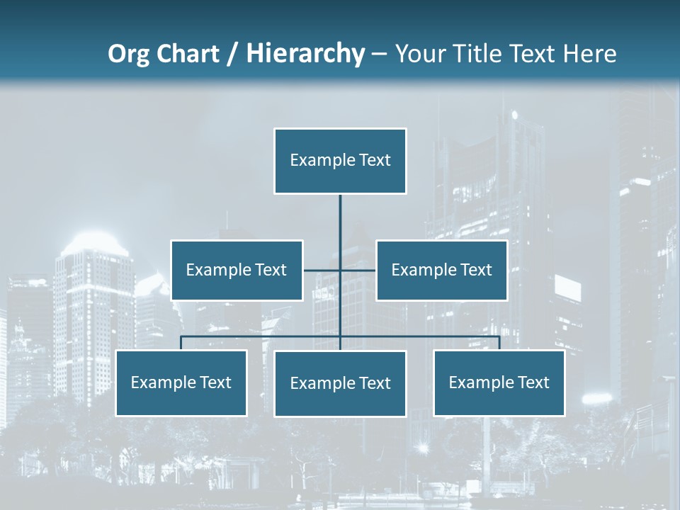 A City At Night Powerpoint Presentation Template PowerPoint Template