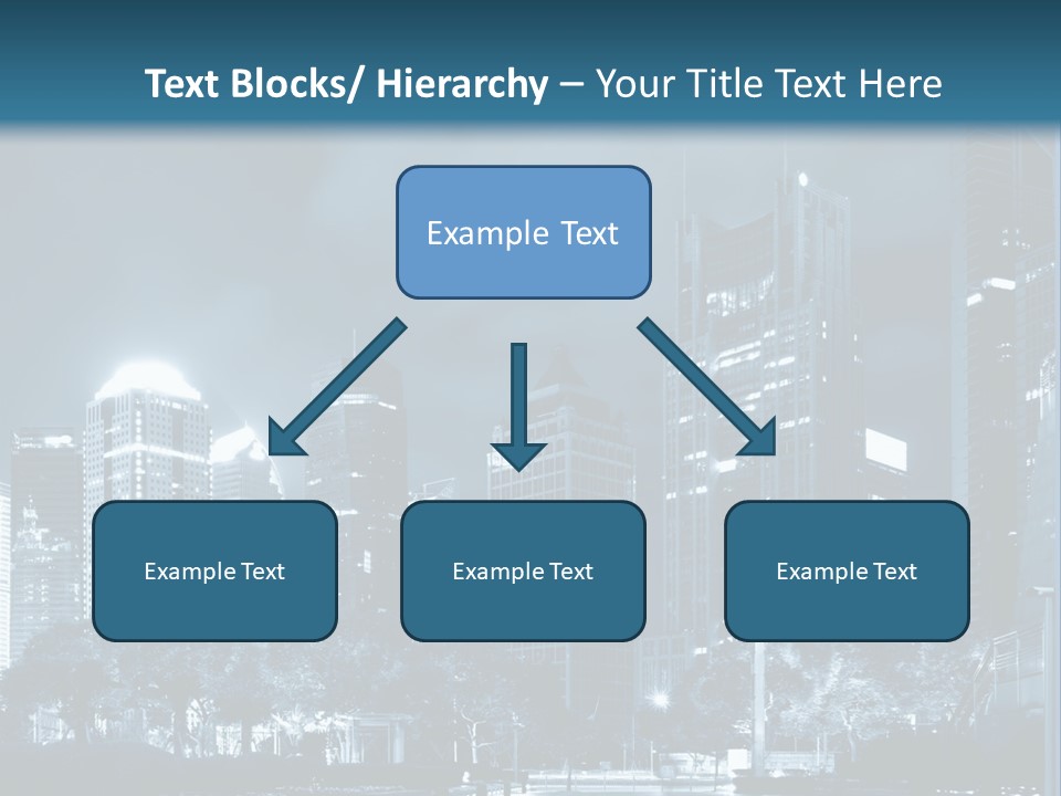 A City At Night Powerpoint Presentation Template PowerPoint Template