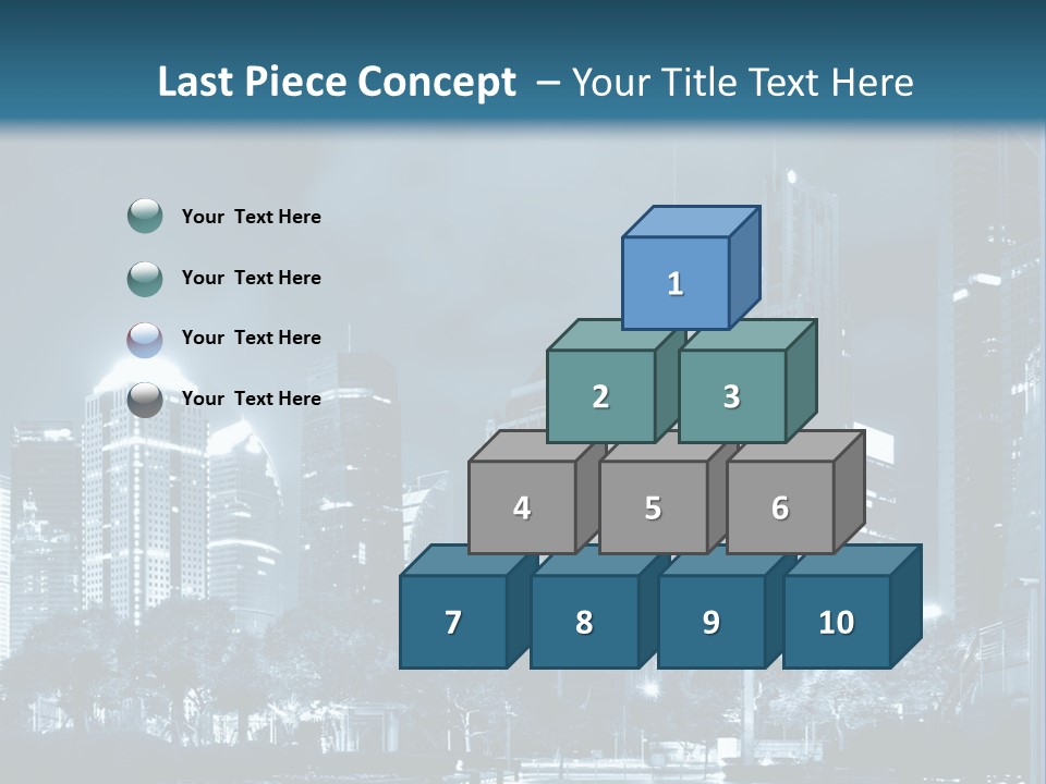 A City At Night Powerpoint Presentation Template PowerPoint Template
