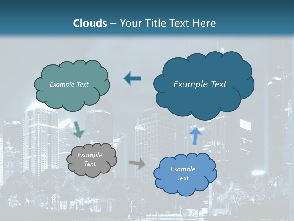 A City At Night Powerpoint Presentation Template PowerPoint Template