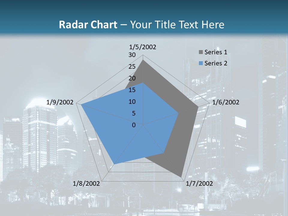 A City At Night Powerpoint Presentation Template PowerPoint Template