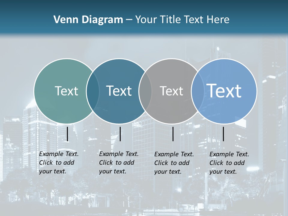 A City At Night Powerpoint Presentation Template PowerPoint Template