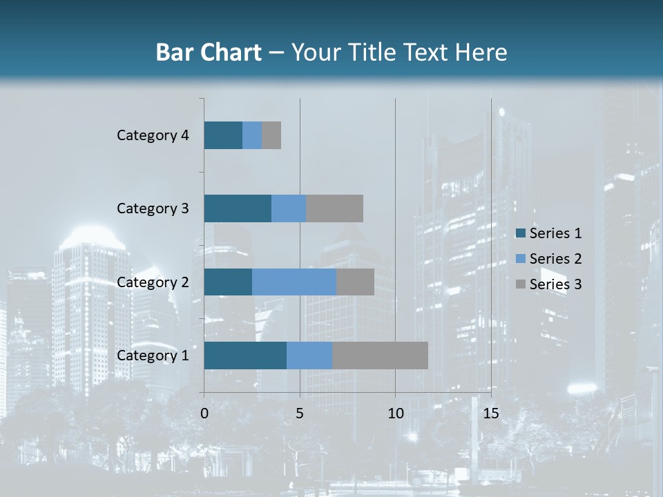 A City At Night Powerpoint Presentation Template PowerPoint Template