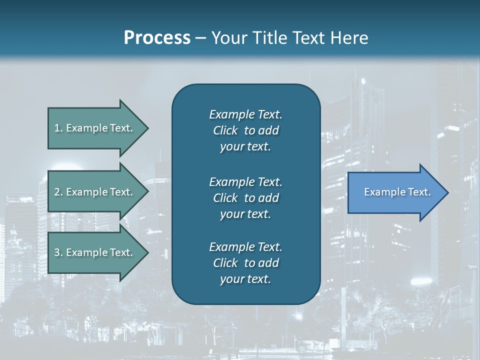 A City At Night Powerpoint Presentation Template PowerPoint Template
