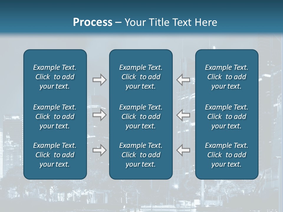 A City At Night Powerpoint Presentation Template PowerPoint Template