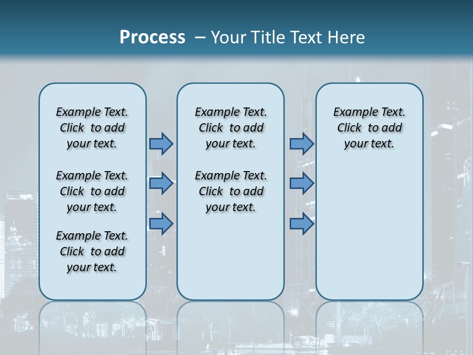 A City At Night Powerpoint Presentation Template PowerPoint Template