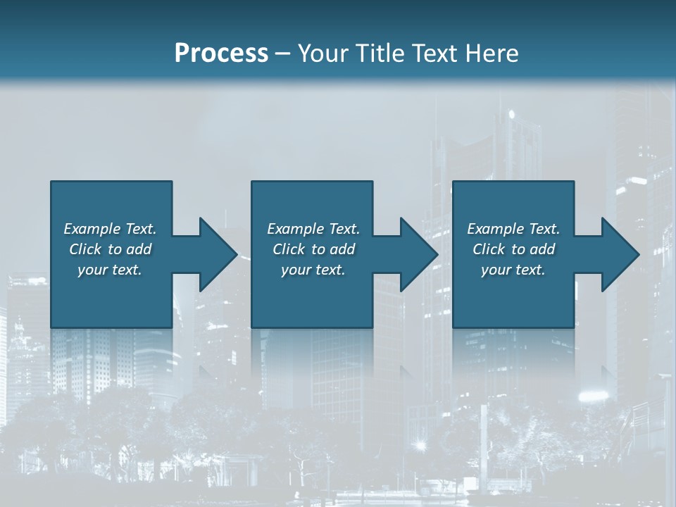 A City At Night Powerpoint Presentation Template PowerPoint Template