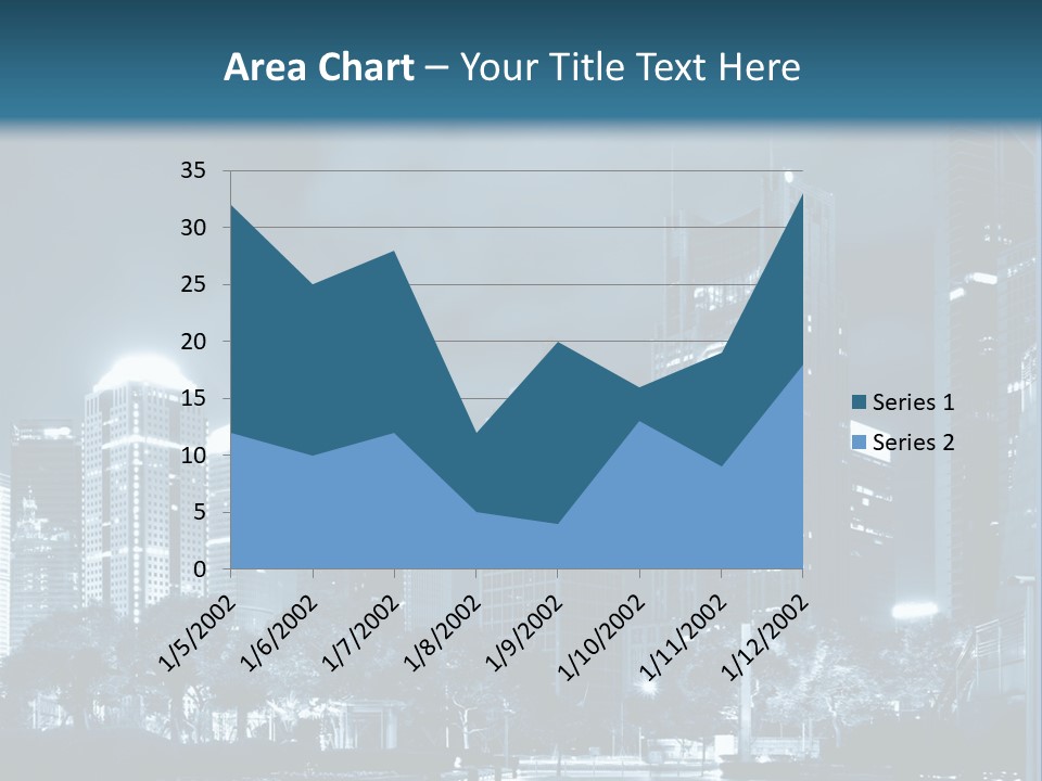 A City At Night Powerpoint Presentation Template PowerPoint Template