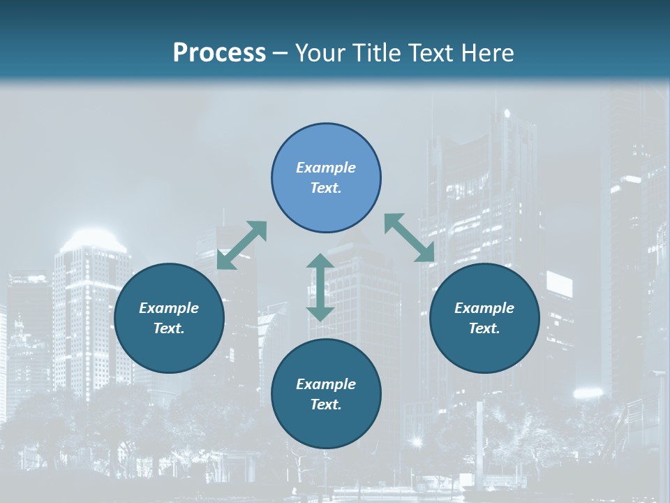 A City At Night Powerpoint Presentation Template PowerPoint Template