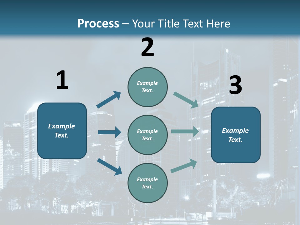 A City At Night Powerpoint Presentation Template PowerPoint Template