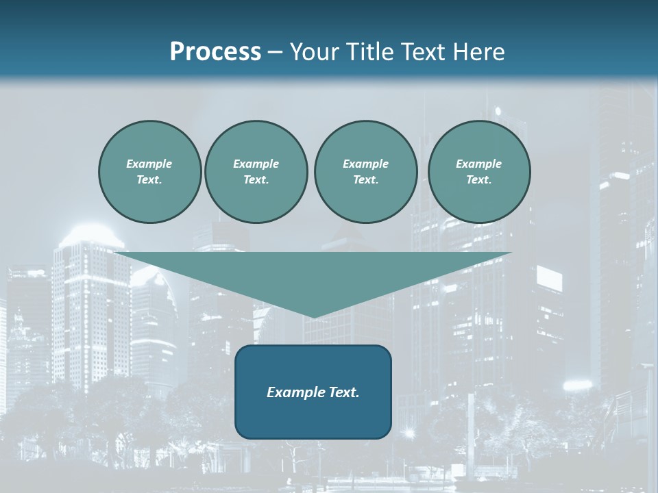 A City At Night Powerpoint Presentation Template PowerPoint Template