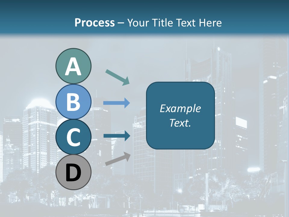 A City At Night Powerpoint Presentation Template PowerPoint Template