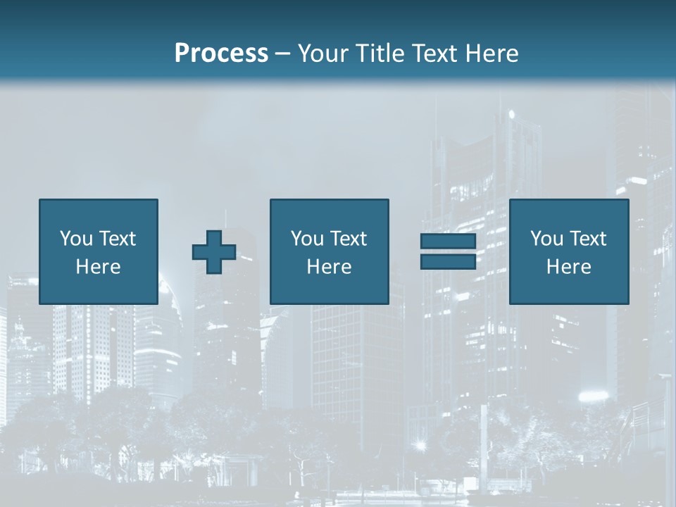 A City At Night Powerpoint Presentation Template PowerPoint Template