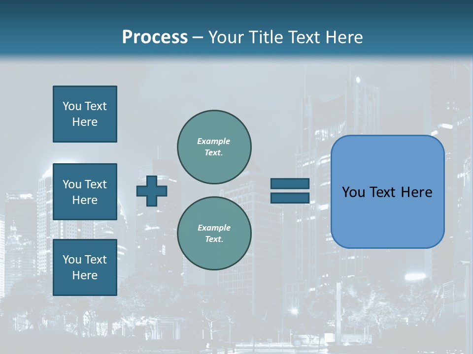A City At Night Powerpoint Presentation Template PowerPoint Template