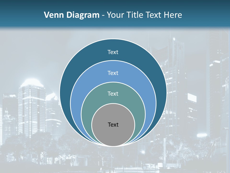 A City At Night Powerpoint Presentation Template PowerPoint Template