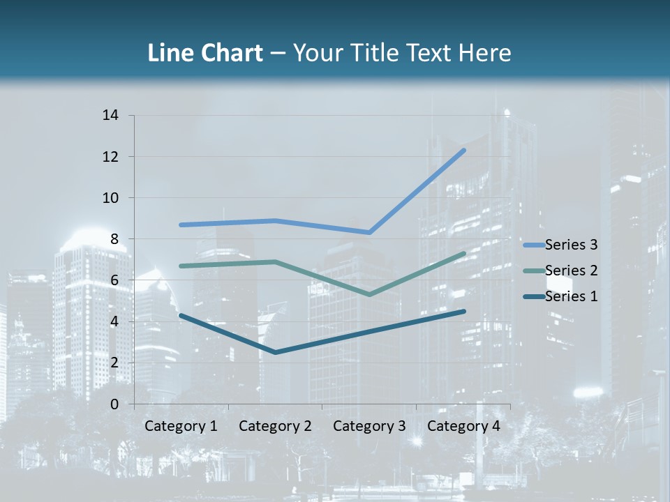 A City At Night Powerpoint Presentation Template PowerPoint Template