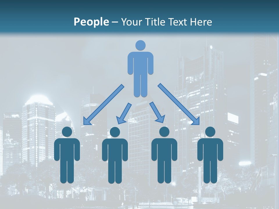 A City At Night Powerpoint Presentation Template PowerPoint Template