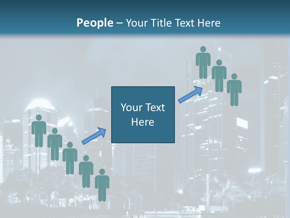 A City At Night Powerpoint Presentation Template PowerPoint Template