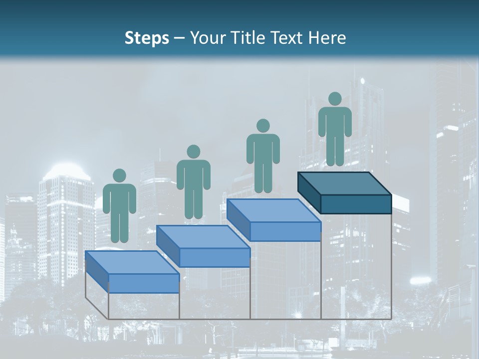 A City At Night Powerpoint Presentation Template PowerPoint Template