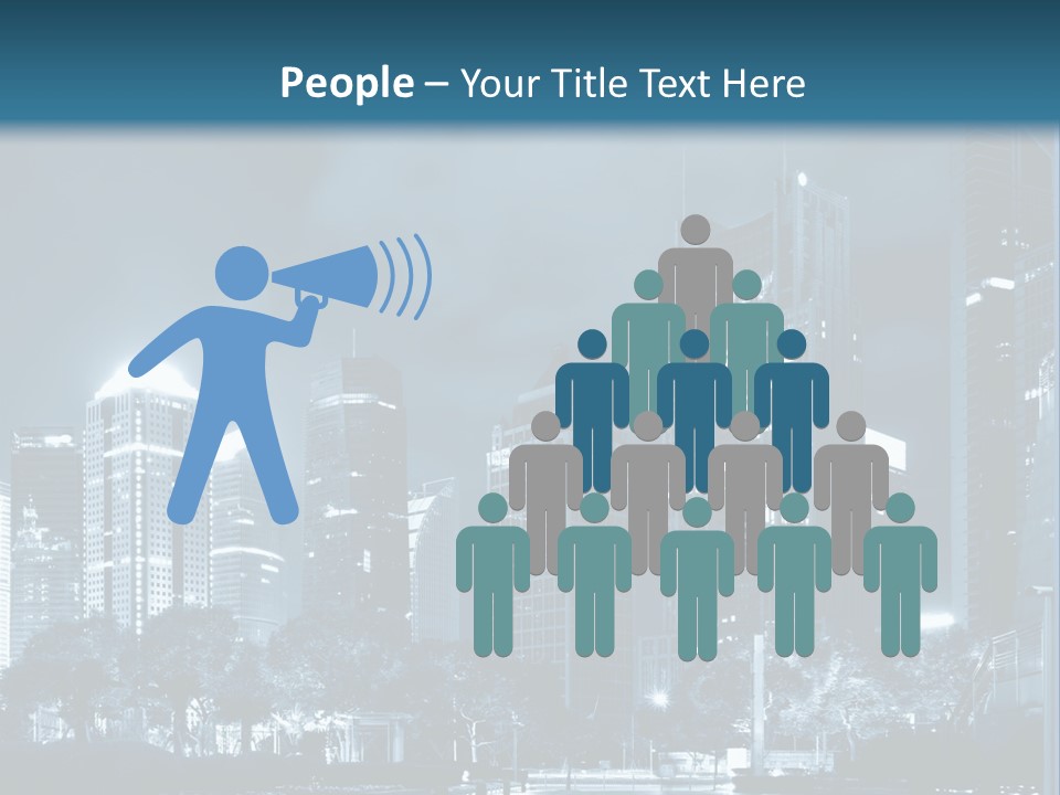 A City At Night Powerpoint Presentation Template PowerPoint Template