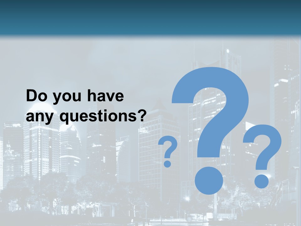 A City At Night Powerpoint Presentation Template PowerPoint Template