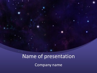 Star Field Escape Background PowerPoint Template