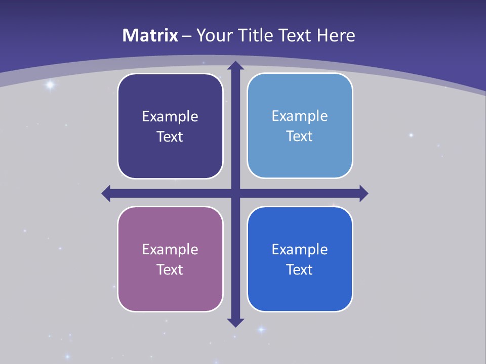 Star Field Escape Background PowerPoint Template