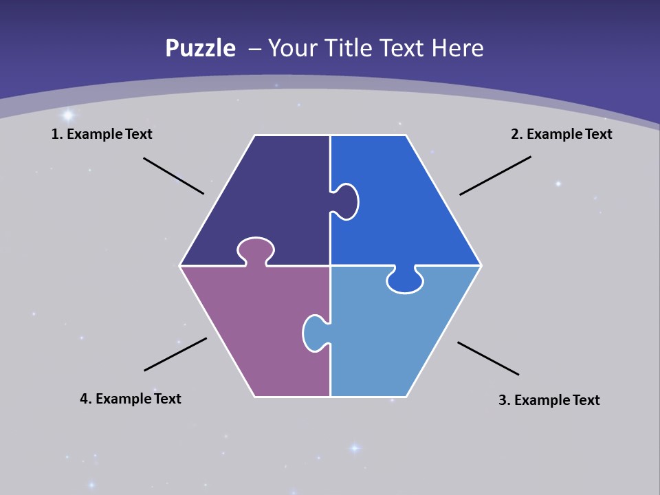 Star Field Escape Background PowerPoint Template