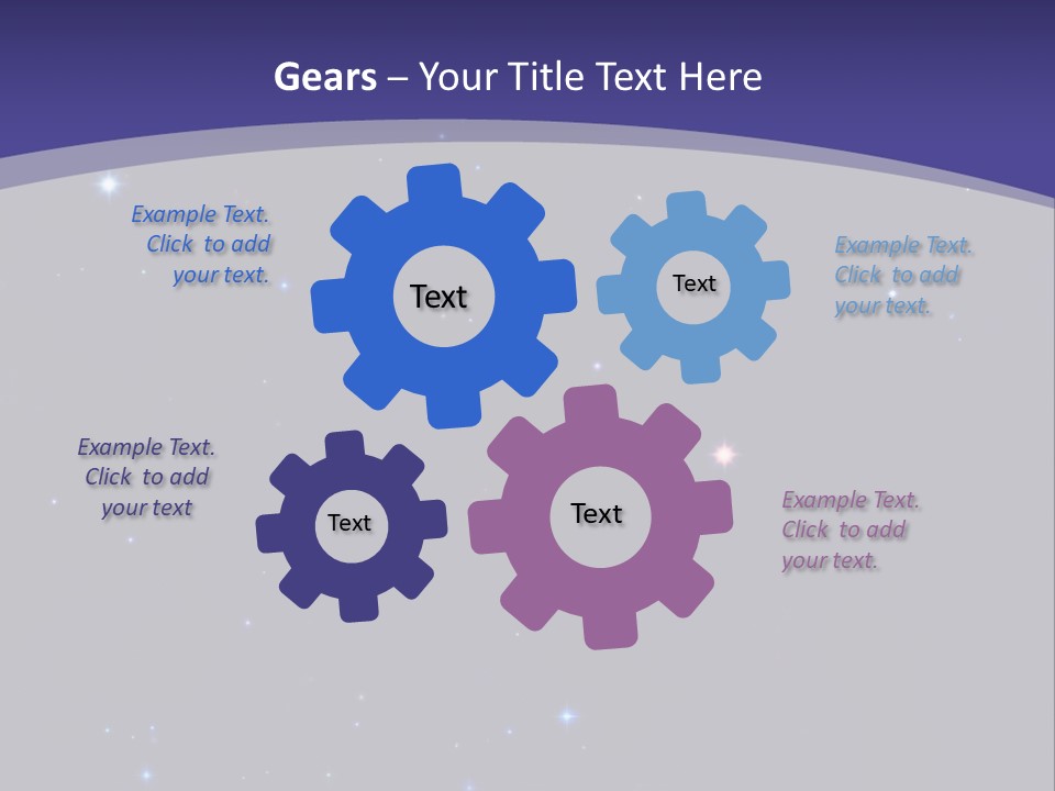 Star Field Escape Background PowerPoint Template