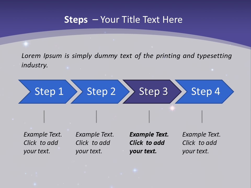 Star Field Escape Background PowerPoint Template