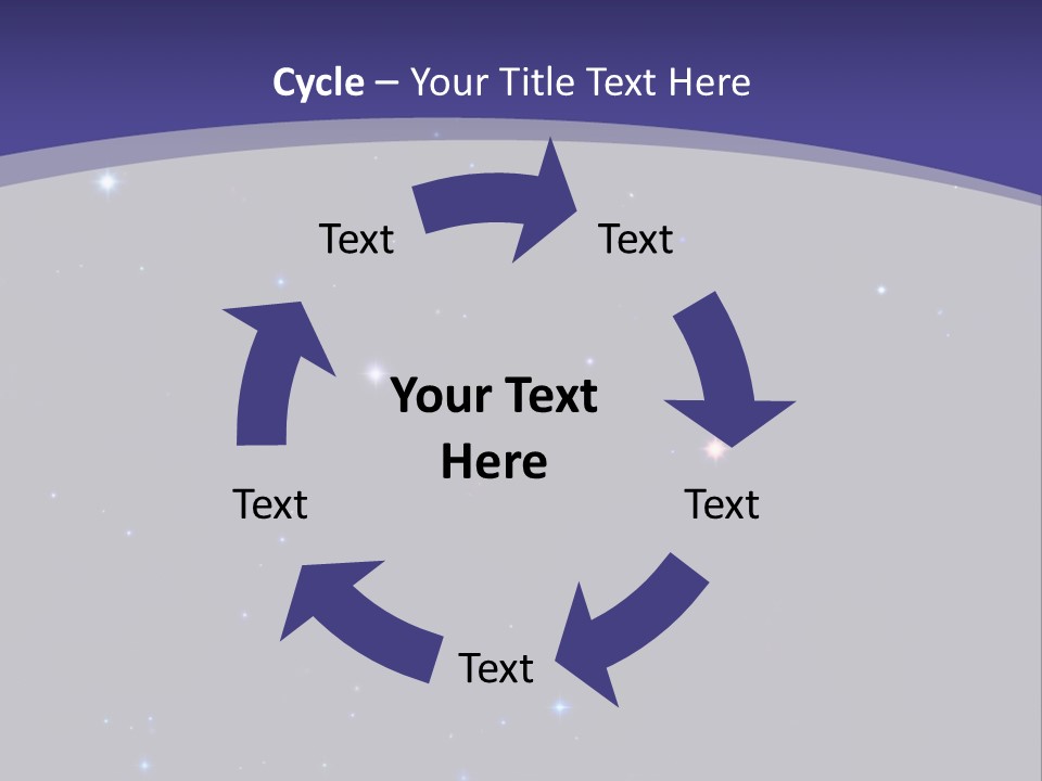 Star Field Escape Background PowerPoint Template