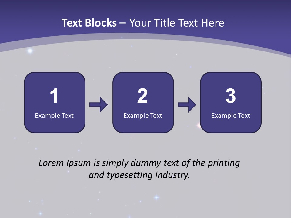 Star Field Escape Background PowerPoint Template