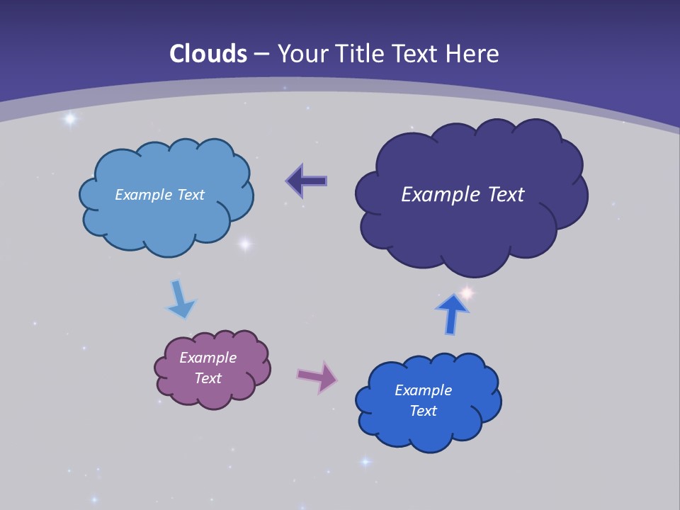 Star Field Escape Background PowerPoint Template
