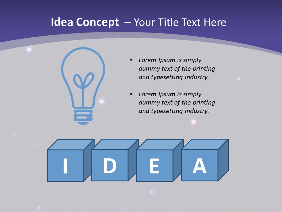 Star Field Escape Background PowerPoint Template