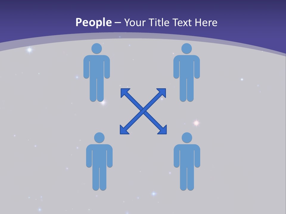 Star Field Escape Background PowerPoint Template