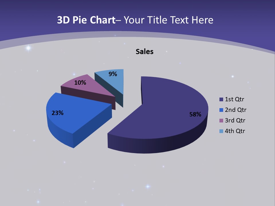 Star Field Escape Background PowerPoint Template