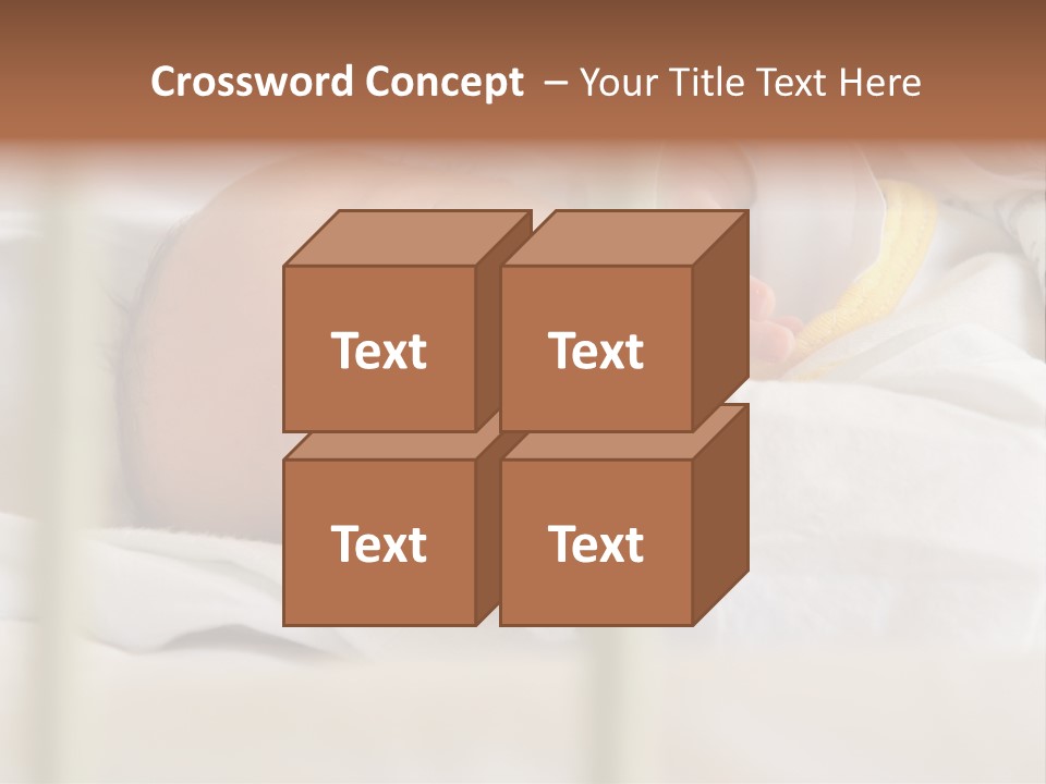 Newborn Face Baby PowerPoint Template