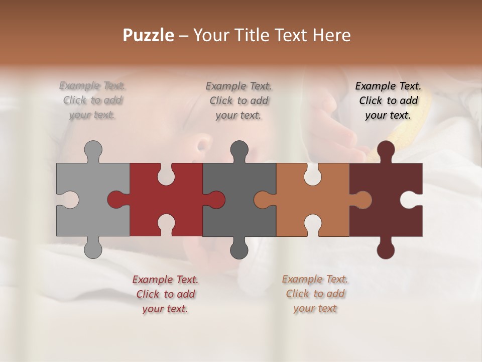 Newborn Face Baby PowerPoint Template