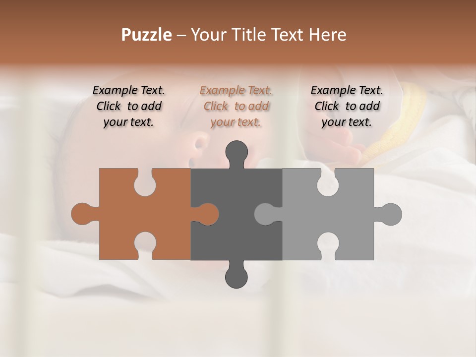 Newborn Face Baby PowerPoint Template